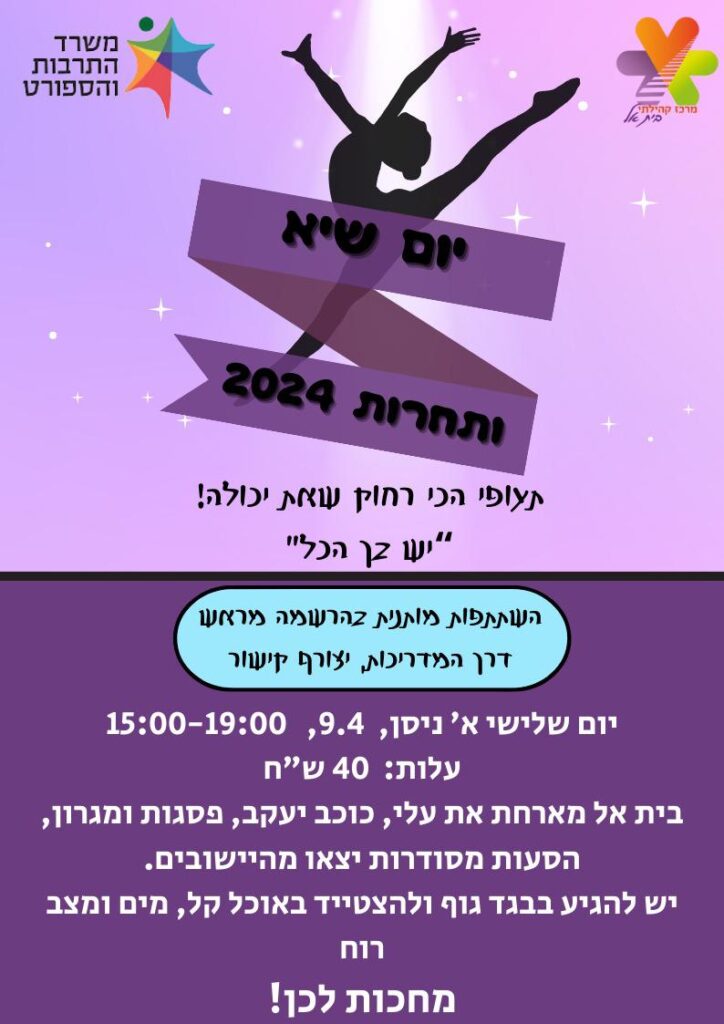 תמונה של הזמנה לתחרות התעמלות קרקע